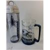 Image 3 : Dallas Cowboys Lot- Garbage Can  19.5", Water Bottle, Mug - PICK UP