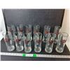 Image 1 : (12) Great Western Brewing Glass Steins 7.75" - Pick Up Preferred