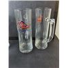 Image 2 : (12) Great Western Brewing Glass Steins 7.75" - Pick Up Preferred