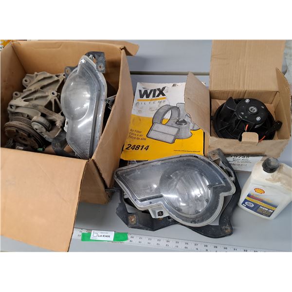 *Automotive Lot- Blower Mower, Air Filter, Headlights, MIsc.