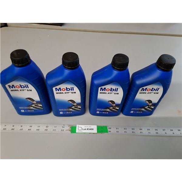 (4) Jugs of Mobil Transmission Fluid- Full, Cannot Ship