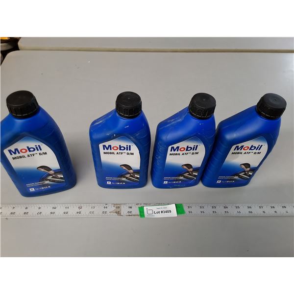 (4) Jugs of Mobil Transmission Fluid- Full, Cannot Ship