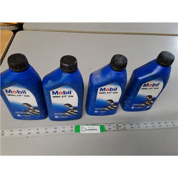 (4) Jugs of Mobil Transmission Fluid- Full, Cannot Ship