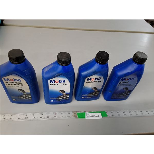 (4) Jugs of Mobil Transmission Fluid- Full, Cannot Ship