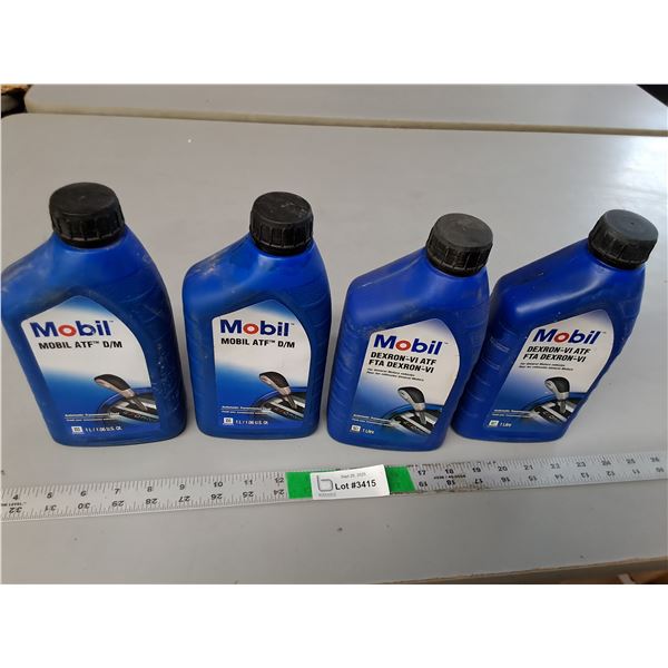 (4) Jugs of Mobil Transmission Fluid- Full, Cannot Ship