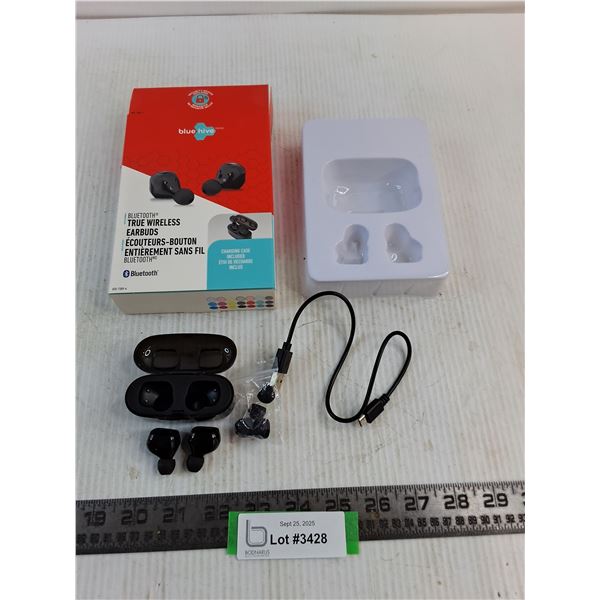 Blue Hive Bluetooth True Wireless Earbuds - Untested