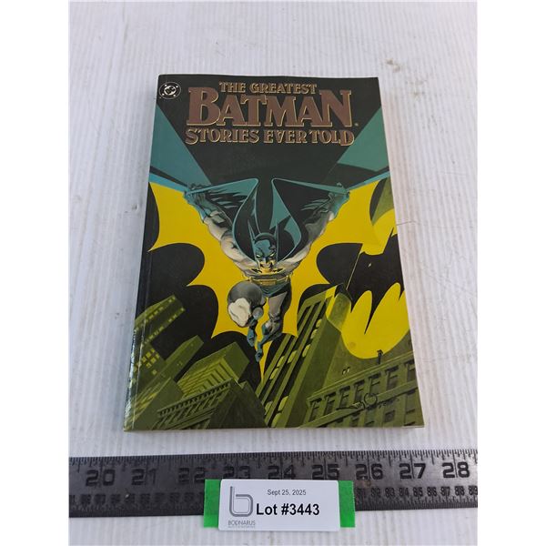 DC "The Greatest Batman Stories Ever Told" Book