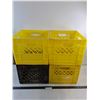 Image 1 : (4) Plastic Milk Crates - 13x13x11" Each - Pickup Only