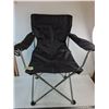 Image 1 : Ventura Adult Size Black Foldable Camping Chair - No Tote - Pickup Only