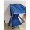 Image 2 : Tera Gear Adult Size Foldable Camping Chair with Canopy & Tote - Pickup Only