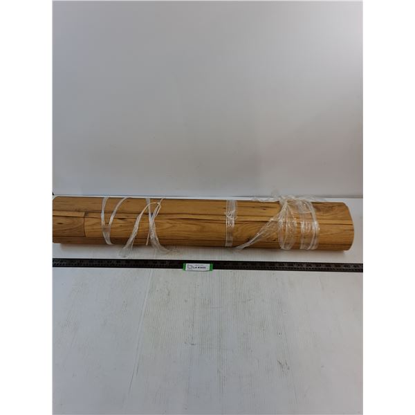 33" Wide Roll of Wood-Looking Linoleum - Length Unknown - Pickup Only