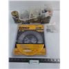 Image 1 : Dewalt 10" Saw Blade, Assorted Parts Bins with Contents
