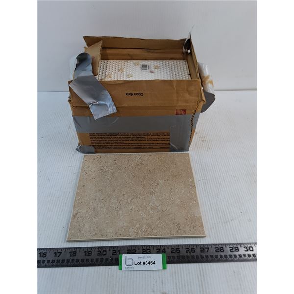 (16) "Brown Speckle" 8" x 10" Ceramic Floor Tiles - Pickup Only