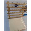 Image 4 : 60-Spool Thread Rack, Christmas Stained Glass Window Decor, Package of Letter-Sized Folders