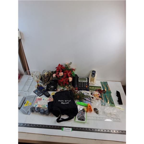 Telephones, Remotes, Aprons, Plastic Flowers, Hardware, Misc.