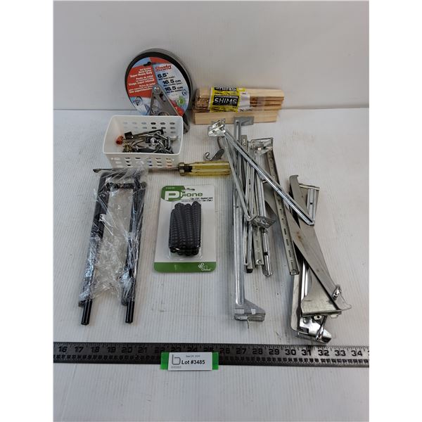Metal Pulley/Brackets, Shims, Phone Cord, Hardware, Misc.