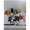 Image 1 : Assorted Kitchen Utensils/Tools, Remotes, Thermostat, Book Ends, Misc.