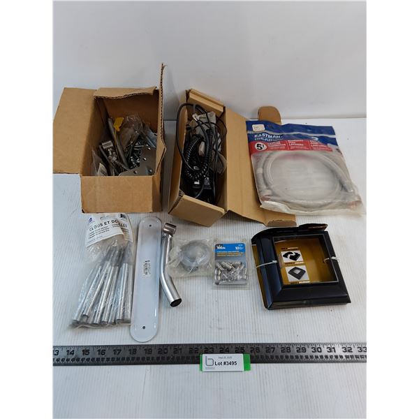 Assorted Hardware, Electronics Cords, Misc.