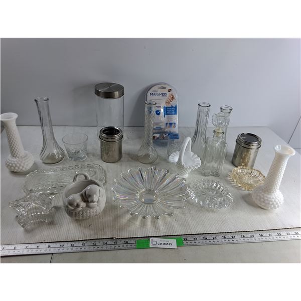 Various Vases And Ashtrays