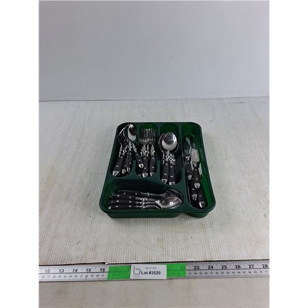 Lot Of Cutlery with Tray