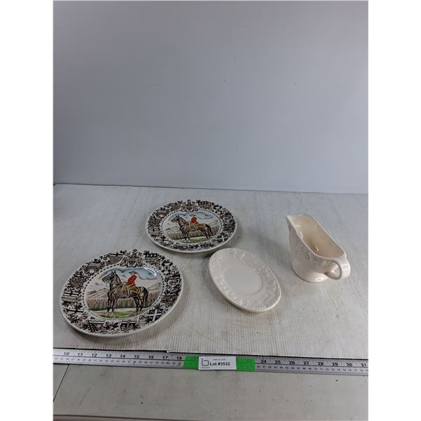 Rcmp Plates, Gravy Boat