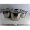 Image 1 : (3) Large (up to 12x9) Stove Top Pots