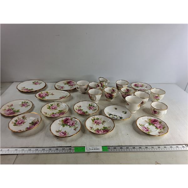 Set Of American Beauty Bone China