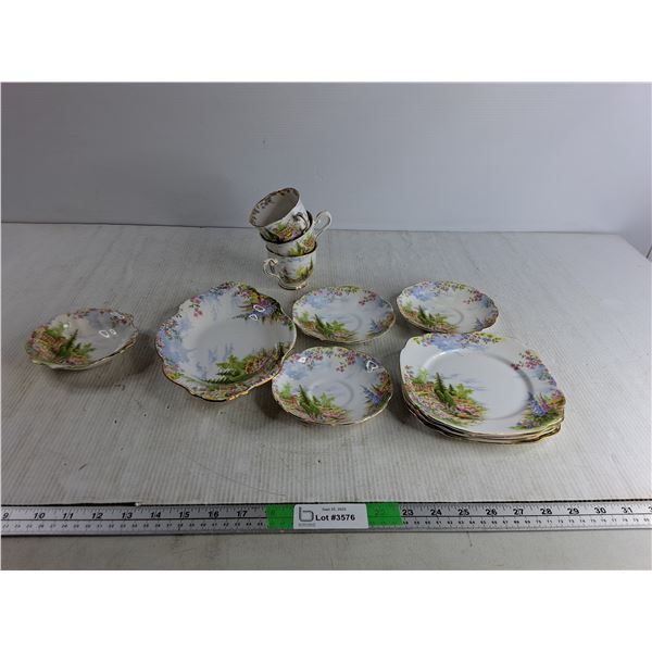Crown China Plate/Cup Set