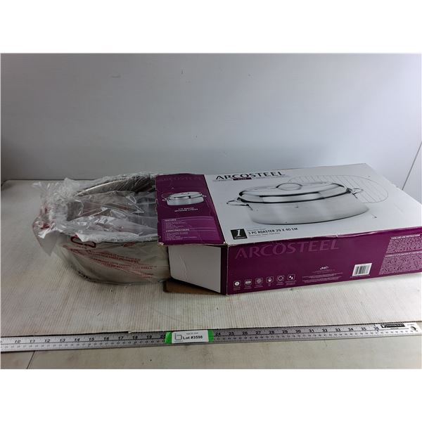 Complete Three Piece Roaster Set - w/Lid - Appears New