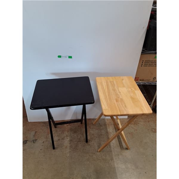 *(2) Wooden TV Trays 28" x 19" x 15", Cannot Ship