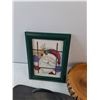 Image 5 : Framed Santa Wall Decor, Flip Flops, Bell, Small Bag, Nut Bowl