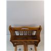 Image 5 : Wooden Magazine Rack, (2) Framed Embroidery Wall Art 9" x 7"