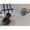 Image 4 : Various Candle Holders, Miniature Easel, Ceramic Mug