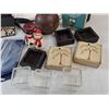 Image 5 : Various Bags, Math Tool Set, Various Tea Candle Holders, Mylar Numbers, Misc