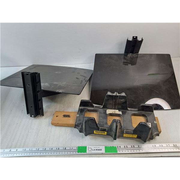 (2) TV Stands, Stanley Mitre Box