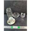 Image 1 : Ceramic Tea Cup & Coaster, Crystal Tea Candle Holder, Glass Jar & Bowl