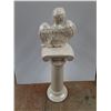 Image 4 : Ceramic Cherub on a Column Pedestal 42", Cannot Ship