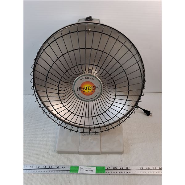 Presto Heatdish Parabolic Electric Heater - Powers On, As Is