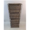 Image 2 : 4 Drawer Wicker Basket Storage Organizer 26" x 7" x 10" - PICK UP