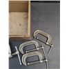 Image 3 : Metal Tool Box 13" x 6" x 4", C Clamps