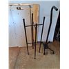 Image 3 : (4) Wooden Boards 31" x 12", Quad Cane, Plant Stand - Cannot Ship