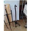 Image 4 : (4) Wooden Boards 31" x 12", Quad Cane, Plant Stand - Cannot Ship