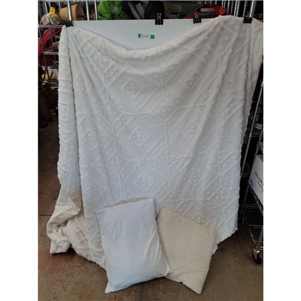 *(2) Pillows, Comforter 75" x 65"