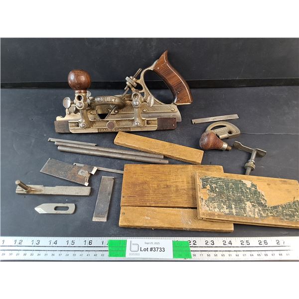 Vintage Stanley 45 Wood Plane and Accessories