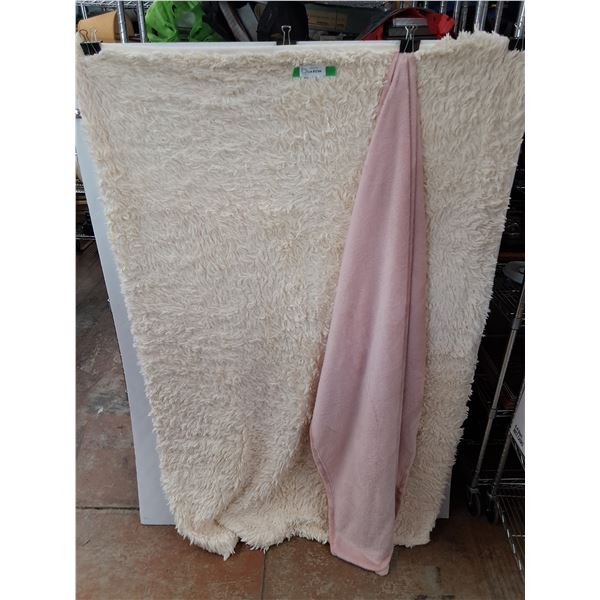 (2)  Blankets 67" x 47"