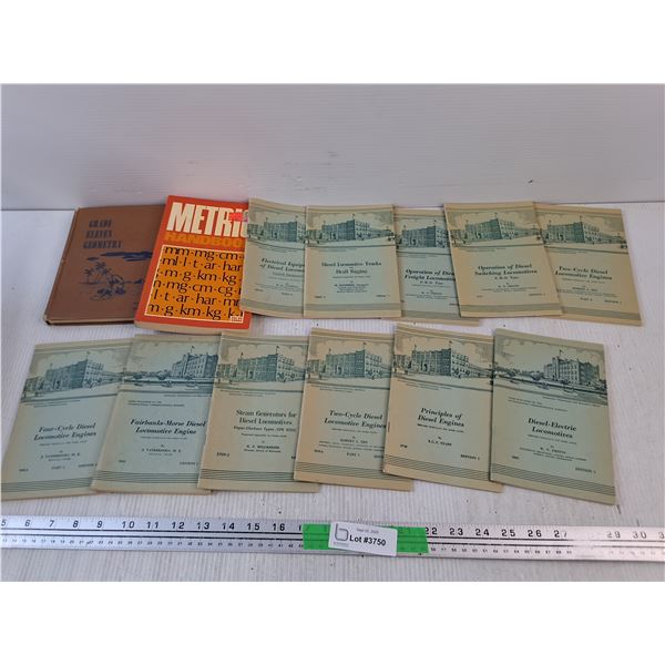 Books - Metric Handbook, Grade 11 Geometry, Diesel Electric Locomotives