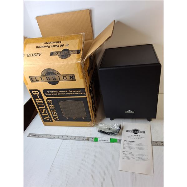 Audio Illusion AISUB-8 80 Watt 8"- NIB - PICK UP