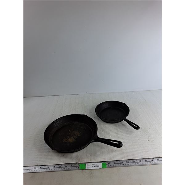 (2) Cast Iron Pans - Pick Up Preferred