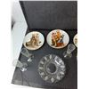 Image 3 : (2) Norman Rockwell Plates 6.5", Crystal & Dish Lot