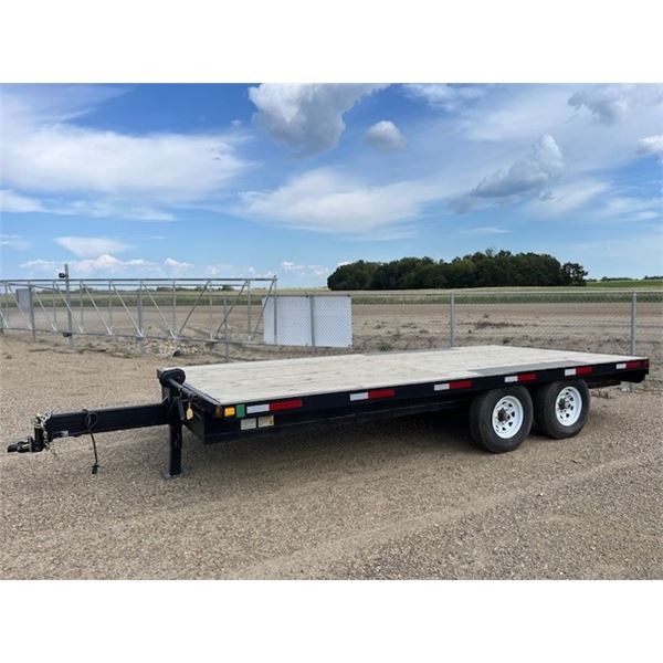 NEW 2023 Real Industries 8.5' x 18' Heavy Duty Bumper Pull Flat deck Trailer